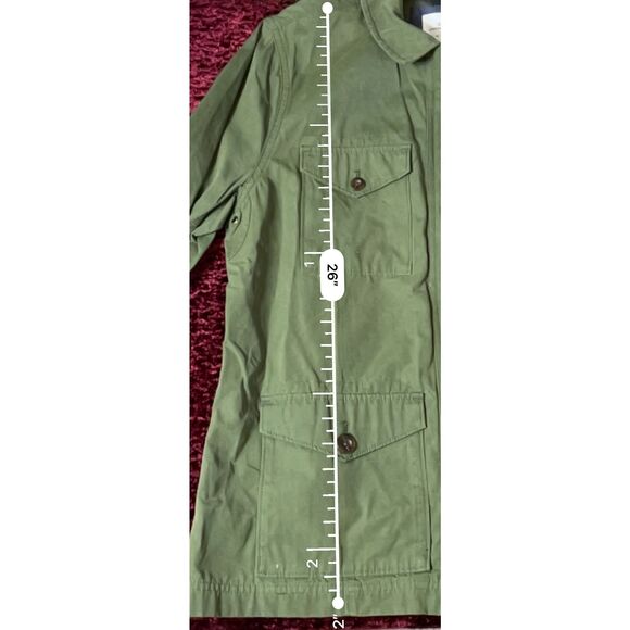 Women’s Army Green Military/Utility Barn Jacket LARGE - Picture 6 of 8